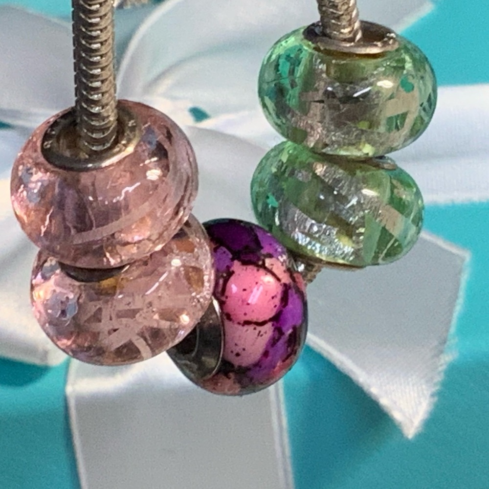 Murano Glass Sterling Silver Bead View 5